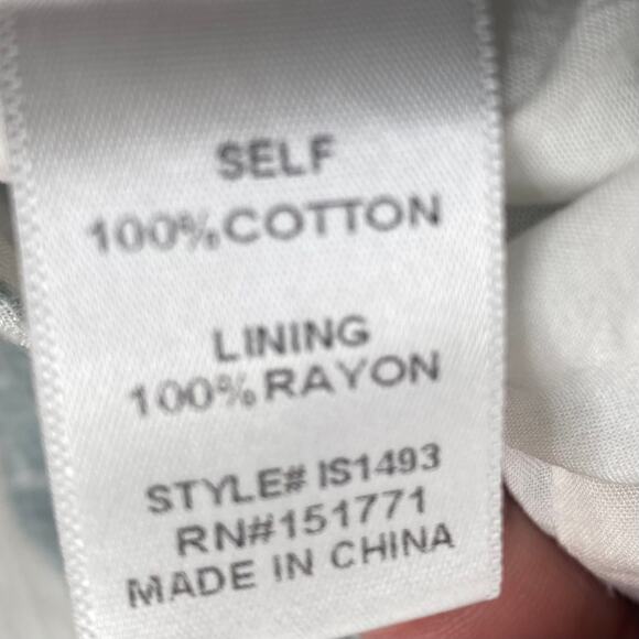 Altar'd State Women's Sage Green & White Checkered Ruffle Mini Skirt Size Large - Picture 9 of 10